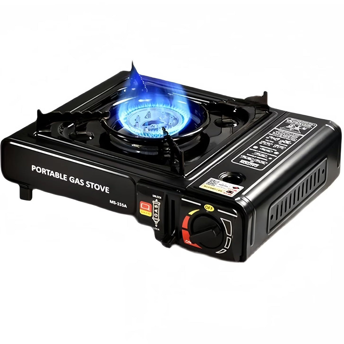 Tabletop Portable Butane Gas Camping Stove, 1 Burner , for Camping & Tailgating and Outdoor Cooking,Black