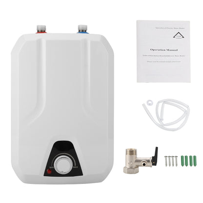 Fyydes 1500W 8L Electric Mini Water Heater Kitchen Shower Hot Water Heating System for Bathroom