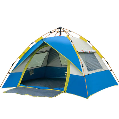 Waterproof Pop up Camping Tent - 2/3/4 Person Easy Quick Setup Family Tents for Camping, Hiking,Beach Tent,Blue