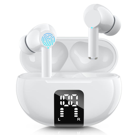 Wireless Earbuds Language Translator Earbuds Support 100+ Languages, LED Power Display Bluetooth Headphones with Touch Control Fit for IOS & Android for Music Calling Gaming Sports