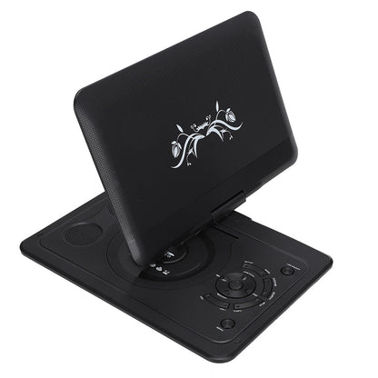 13.9inch Portable DVD Player, 10.1" Swivel Screen, Built-in Rechargeable Battery Car DVD Player for Kids, Support CD/DVD/SD Card/USB/Connect TV, Remote Control, Black