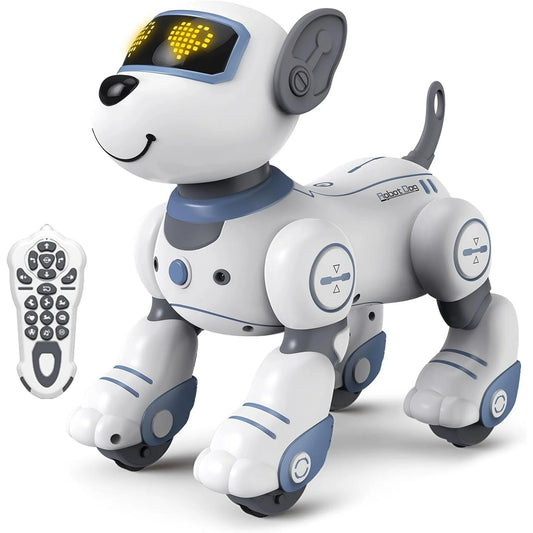 Robot Dog for Kids Smart RC Dog Toy Interactive Robot Pet Intelligent Programmable Sing & Dance Design Robot Dog Birthday Gifts Kids Age 3 5 4-7 Year