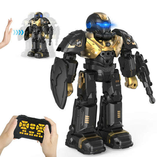 Kids RC Robot Toy, Smart Robot with Talking, Singing, Dancing, Interactive Touch Sensor and Programmable actions, Remote Control Toys for Kids ages 3-12