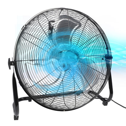 20 Inch Industrial Fan with 4 Speeds 8000CFM Air Circulation Heavy Duty Drum Fan For Warehouse, Workshop, Factory