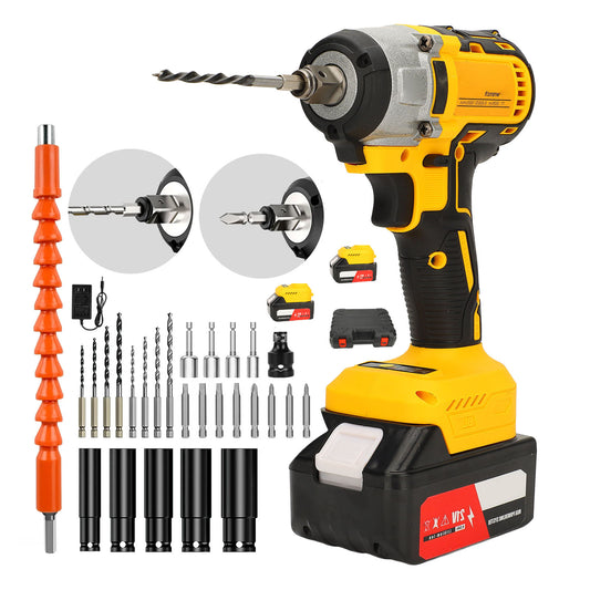 Cordless Electric Impact Wrench High Torsion Big Power Brushless