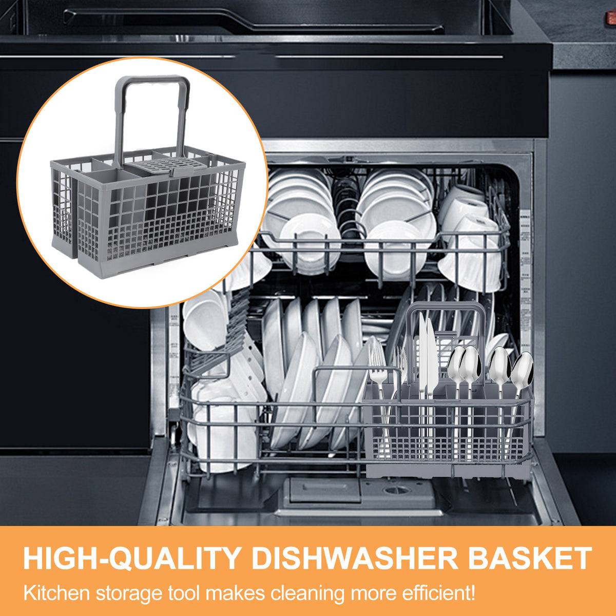 Dishwasher Basket, Firm Multipurpose Universal Cutlery Basket Dishwasher For Multipurpose Dishwashers