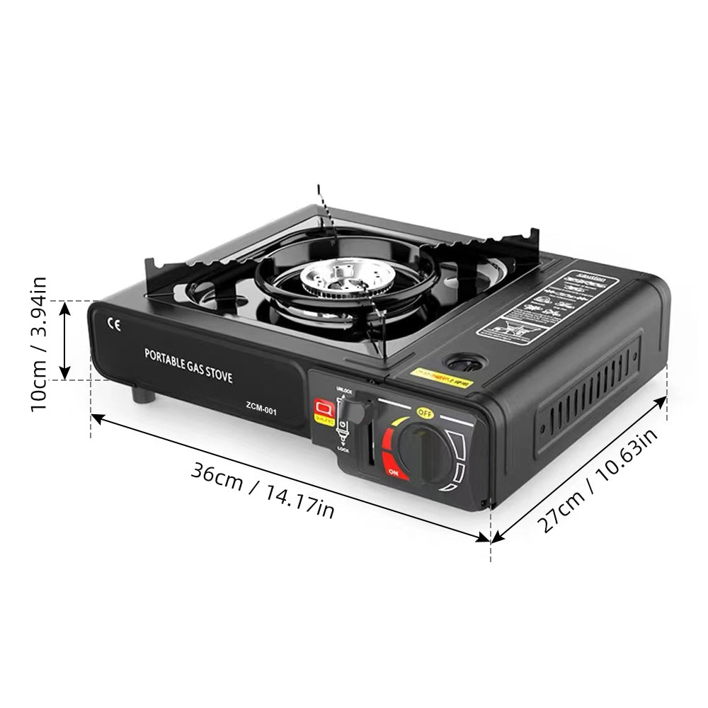 Camping Stove Propane Camping Stove Portable Stove Outdoor Stove Outdoor Portable Furnace Adjustable Fire 2900W Furnace Lightweight Cooker Unit Kitchen Equipment For Camping Barbecue Hot Pot Cooking