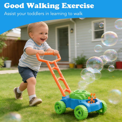 Bubble Lawn Mower for Toddlers 1-3, Kids Bubble Machine for 1-Year-Old Boys Toy Gifts, Gardening Easter Basket Stuffers Birthday Toys, Push Summer Outdoor Toys for Preschool Baby Boys Age 1 2 3