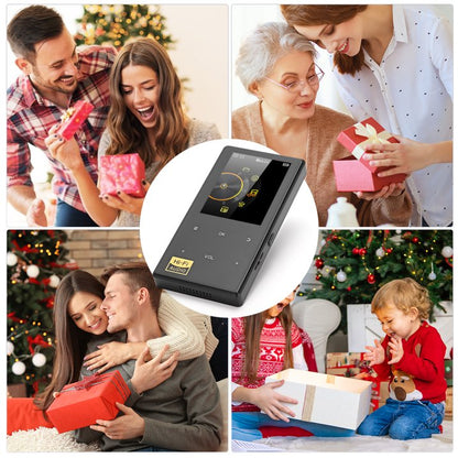 32GB MP3 Player with Bluetooth 5.0, Music Player with HiFi Sound for Sports Runners, 2.4" Screen MP3 Player Built in HD Speaker Voice Recorder FM Radio E-Book, Expanded Up to 128GB, Earphone Included