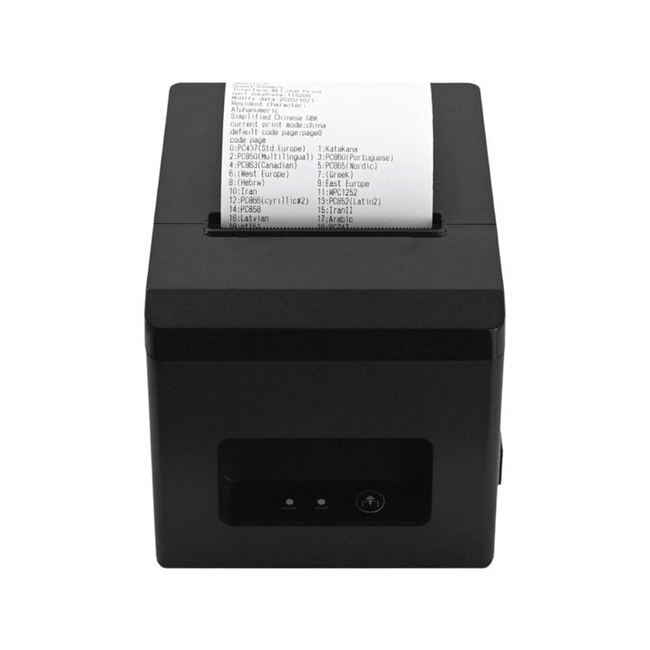 80mm Receipt Printer ESC/POS Thermal Printer, Restaurant Kitchen Printer with Auto Cutter Support Cash Drawer, POS Printer w/ USB Serial Ethernet Interface Support Windows/Mac, Wall Mount