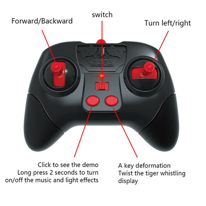 FAGINEY Gesture Sensing RC Stunt Car 4WD 2.4G Gesture Controlled Remote Control Off Road Car Toy for Kids Blue