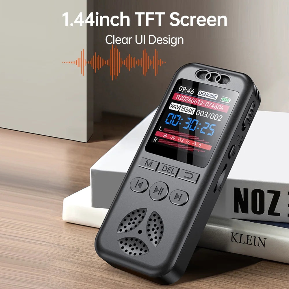64GB Digital Voice Recorder with Playback, 4000 Hours Audio Recording Device, Voice Activated Recorder with Noise Reduction, A-B Repeat, MP3 Player and Password for Lectures Meeting/Classes/Interview