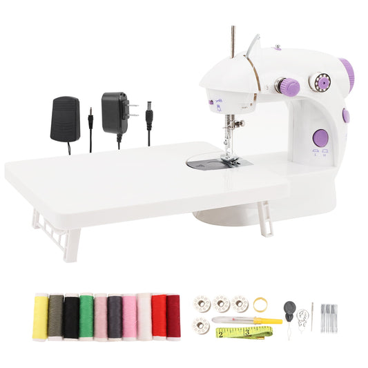 Mini Sewing Machine for Beginners Expansion Board Fast Stitch Suitable for Clothes,Jeans,Cutains,DIY Home Travel