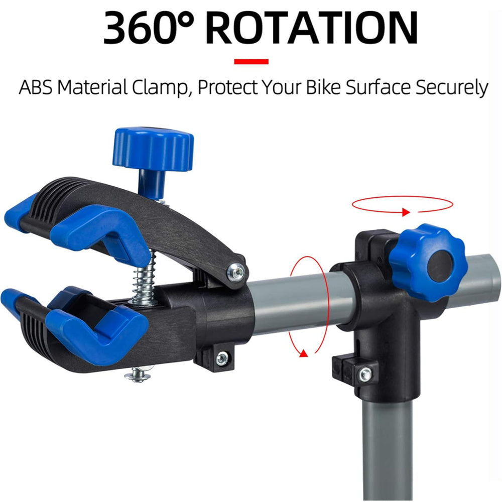 Bike Repair Stand, Max 66LB Bicycle Repair Stand, 41"-75" Adjustable Height Bike Maintenance Workstand with Magnetic Tool Tray, Aluminum Portable Foldable Bike Work Stand for Mountain Road Bike E-bike