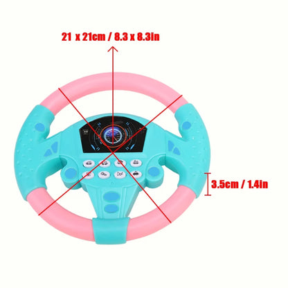 Steering Wheel Tool, Music Toy Copilot Steering Wheel Tool for Baby Kid Children
