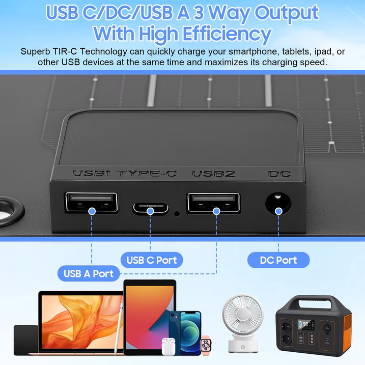 30W 12Volt Solar Trickle Charger Maintainer Kits, Built in Charge Controller, Alligator Clips, 2 USB Port, Portable 24V Solar Panel Car Battery Charger for Car, Motorcycle, Truck, Tractor, Boat