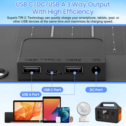 30W 12Volt Solar Trickle Charger Maintainer Kits, Built in Charge Controller, Alligator Clips, 2 USB Port, Portable 24V Solar Panel Car Battery Charger for Car, Motorcycle, Truck, Tractor, Boat