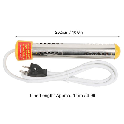 Immersion Water Heater, Electric Submersible Water Heater with Stainless Steel Guard Cover, 1500W Portable Bucket Heater to Heat 5 Gallons of Water in Minutes