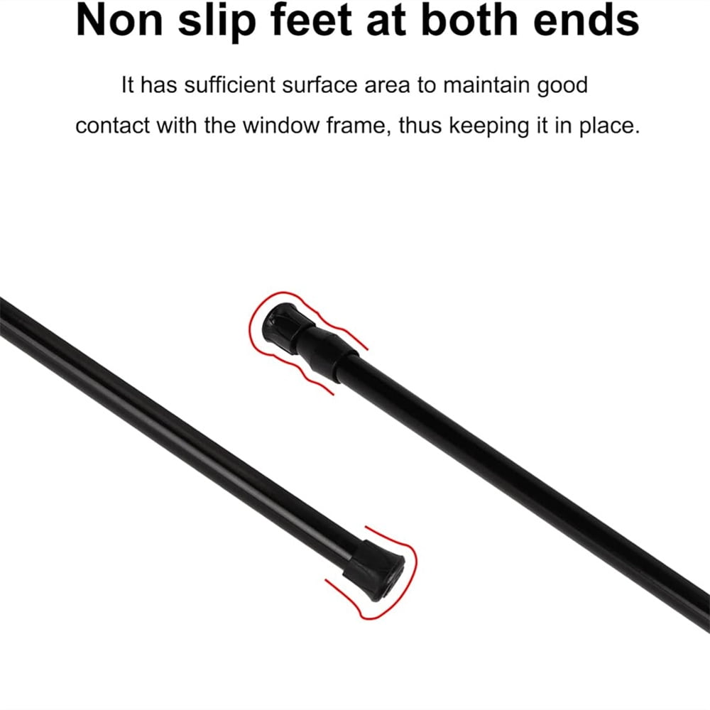 Curtain Rail,Window Curtain Rail Telescopic Spring Tension Rod for Kitchen Bathroom Wardrobe Utensils,Tension Rod