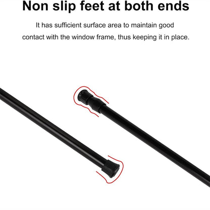Curtain Rail,Window Curtain Rail Telescopic Spring Tension Rod for Kitchen Bathroom Wardrobe Utensils,Tension Rod