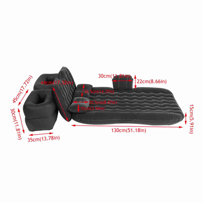 Inflatable Mattress Indoor Outdoor Camping Travel Car Back Seat Air Beds Cushion, Car Inflatable Bed Mattress