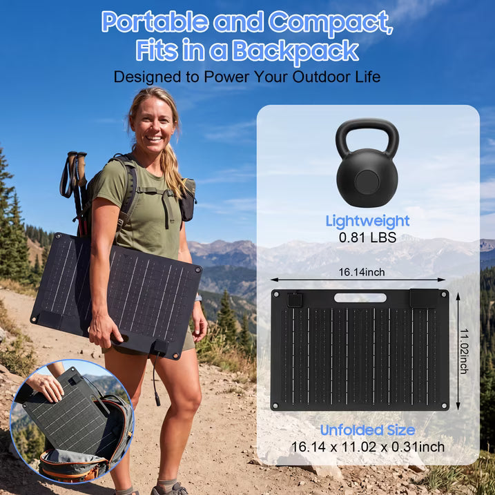 30W 12Volt Solar Trickle Charger Maintainer Kits, Built in Charge Controller, Alligator Clips, 2 USB Port, Portable 24V Solar Panel Car Battery Charger for Car, Motorcycle, Truck, Tractor, Boat