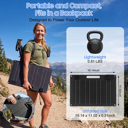30W 12Volt Solar Trickle Charger Maintainer Kits, Built in Charge Controller, Alligator Clips, 2 USB Port, Portable 24V Solar Panel Car Battery Charger for Car, Motorcycle, Truck, Tractor, Boat