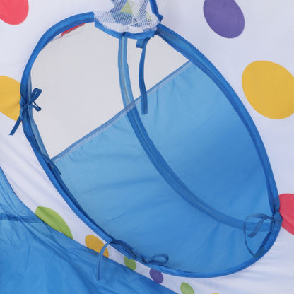 3 In 1 Kids Play Tent With Tunnel Pool Basketball Hoops Storage Bag 106.3 X 47.2 X 37.4in Up Tent For Toddlers