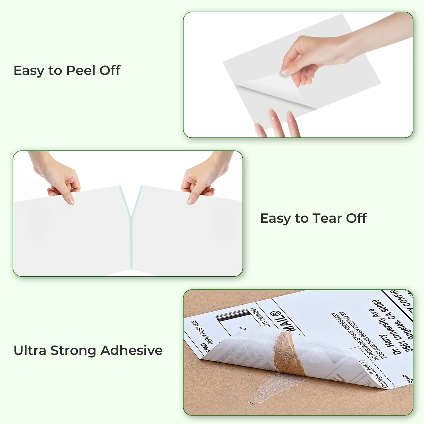 4" x 6" Direct Thermal Labels, 350 Pcs/1 Rolls Shipping Labels Roll for Shipping & Mailing, Commercial Grade Perforated White and Permanent Adhesive, Compatible with Most Thermal Printers