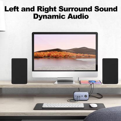 80W Powered Bluetooth Bookshelf Speakers, Record Player Speakers with 4 Inch Woofer, Stereo Speakers with Optical/AUX Connection for Turntable/PC and TV, No Receiver or Amplifier Required