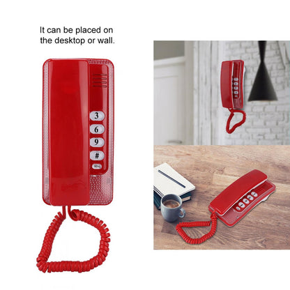 Hotel Telephone,Wall Mount Landline Telephone Extension No Caller ID Home Phone For Hotel Family,Telephone
