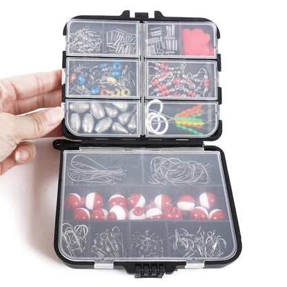 273PCS Fishing Accessories Kit with Fishing Pliers, Hook Remover Tool, Swivels, Hooks, Weights & Floats, Saltwater Freshwater Fishing Gear Set
