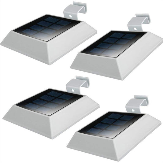Eotvia 4 Pack Solar Step Lights, Outdoor Waterproof Solar Powered Fence Lights Deck Lights Outside Night Lights Decor for Steps Stairs Walkway Garden Fences Wall