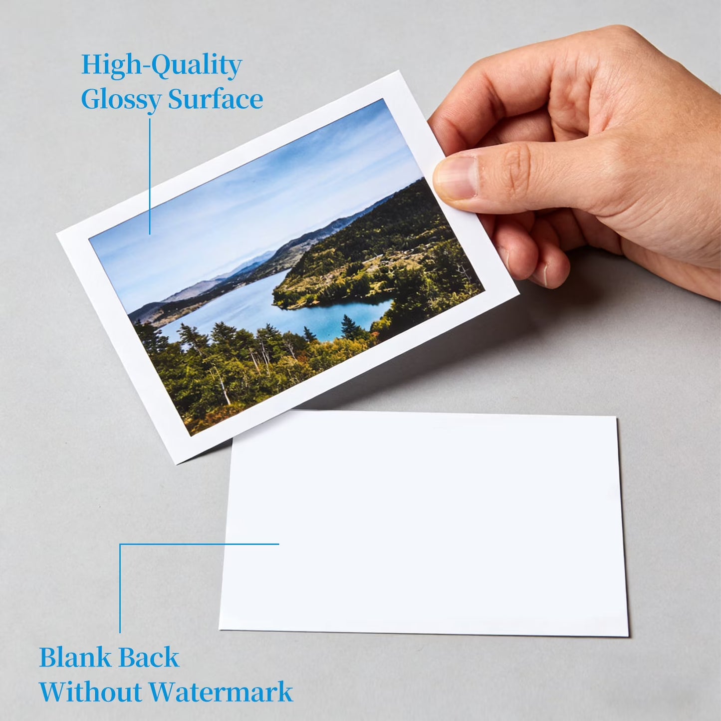 100 Sheets Photo Paper, 4x6 in Premium Glossy Photo Paper Picture Paper 200gsm Printer Brochure Paper Glossy, Office Supplies, Birthday Photo badges, 4R White Photo Paper Fit for All Inkjet Printers