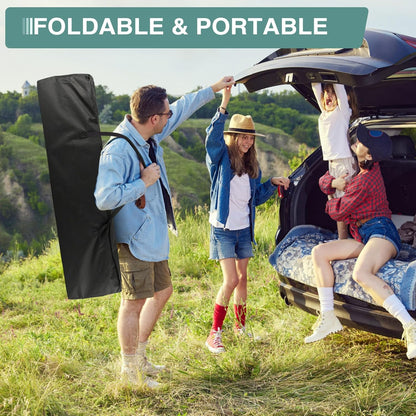 Folding Camping Cots for Adults, Portable Outdoor Camping Bed with Mattress, Heavy Duty Guest Bed Sleeping Cot Folding Bed for Camping Traveling Office Use, 74" X 26", Gray, Supports 330 lbs