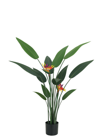 4 Feet Artificial Plant Fake Tropical Bird of Paradise Tree for Home Office Wedding Valenine Decor