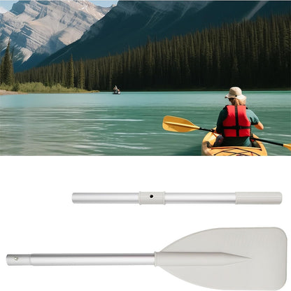 Kayak Paddles, 2pcs Lightweight Kayak Fishing Paddle with Detachable Aluminum Alloy Shaft, Ribbed Blade Canoe Boat Oars with Anti-Slip Grips, Lightweight Paddle Design for All Kayaks, Silver