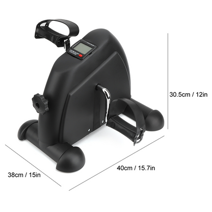 Eotvia Under Desk Bike Pedal Exerciser, Mini Exercise Bike Portable Peddler with Digital Display, Black Leg/Arm Exercise Bike Foot Cycle with Adjustable Resistance/Non-slip Pedals for Home Office