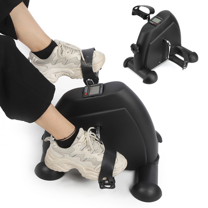 Eotvia Under Desk Bike Pedal Exerciser, Mini Exercise Bike Portable Peddler with Digital Display, Black Leg/Arm Exercise Bike Foot Cycle with Adjustable Resistance/Non-slip Pedals for Home Office