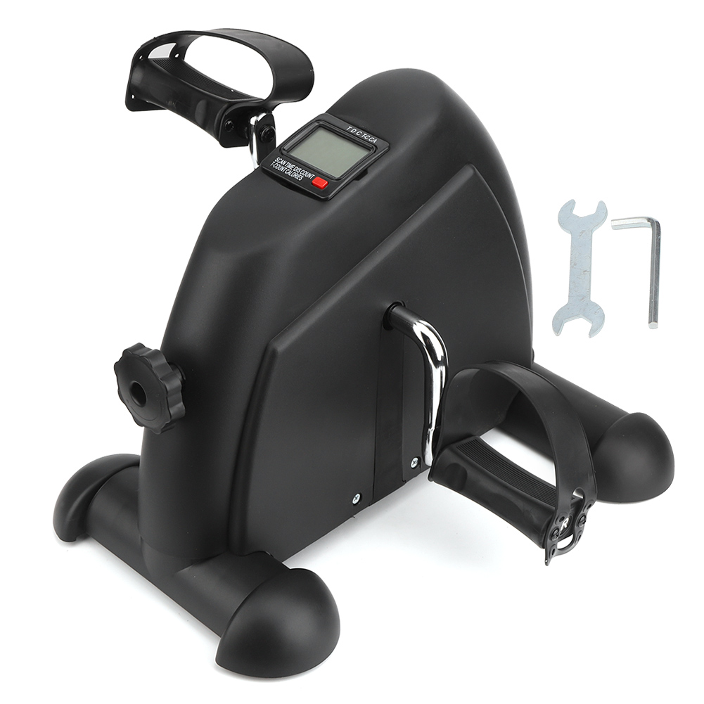 Eotvia Under Desk Bike Pedal Exerciser, Mini Exercise Bike Portable Peddler with Digital Display, Black Leg/Arm Exercise Bike Foot Cycle with Adjustable Resistance/Non-slip Pedals for Home Office