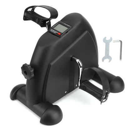 Eotvia Under Desk Bike Pedal Exerciser, Mini Exercise Bike Portable Peddler with Digital Display, Black Leg/Arm Exercise Bike Foot Cycle with Adjustable Resistance/Non-slip Pedals for Home Office