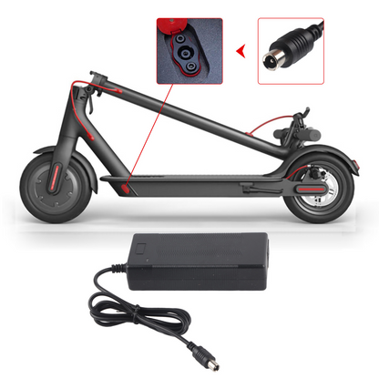 Battery Charger, Replacement Scooter Charger 42V 2A Electric Scooter Charger for Scooter Lovers Scooter Outdoor