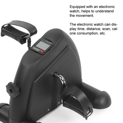Eotvia Under Desk Bike Pedal Exerciser, Mini Exercise Bike Portable Peddler with Digital Display, Black Leg/Arm Exercise Bike Foot Cycle with Adjustable Resistance/Non-slip Pedals for Home Office
