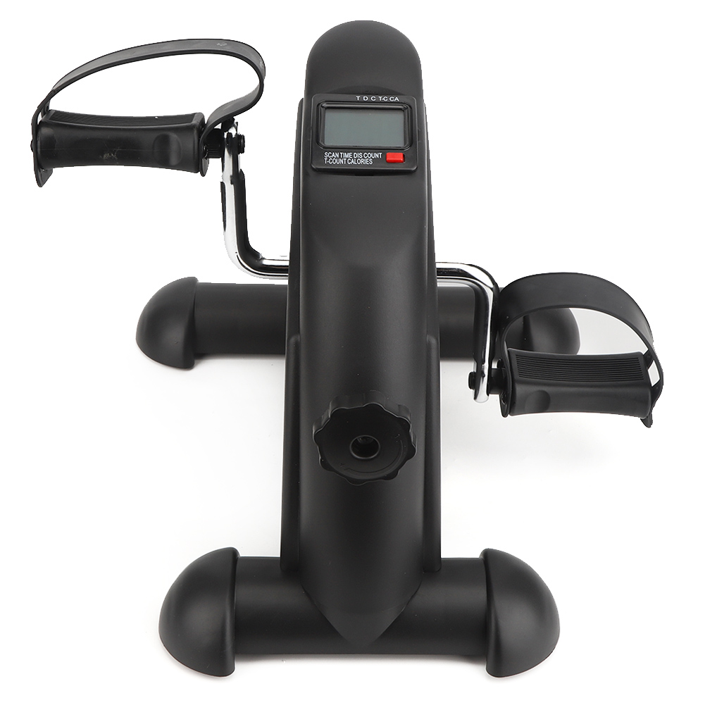 Eotvia Under Desk Bike Pedal Exerciser, Mini Exercise Bike Portable Peddler with Digital Display, Black Leg/Arm Exercise Bike Foot Cycle with Adjustable Resistance/Non-slip Pedals for Home Office