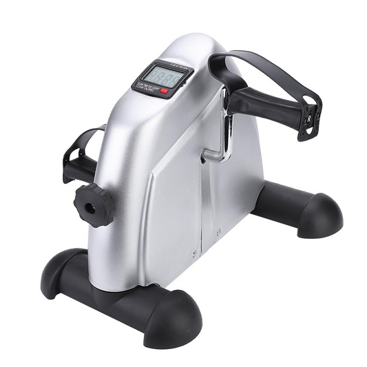 Anauto Portable Hand Foot Pedal Trainer Exerciser Mini Exercise Bike Bicycle for Gym Indoor, Hand Foot Pedal Trainer, Portable Exercise Bike