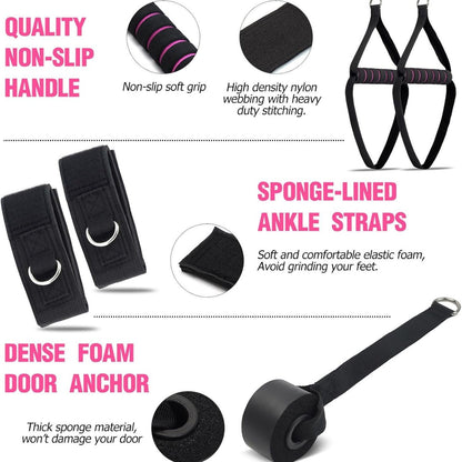 Pilates Bar Kit with Resistance Bands,Pilates Bar with Stackable Bands Workout Equipment for Legs,Hip,Waist and Arm,Exercise Fitness Equipment for Women & Men Home Gym Yoga Pilates