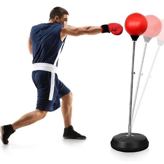Eotvia Punching Bag for Adults, Freestanding Boxing Set with Gloves, 55 inch Height Adjustable Punching Bag with Stand, Sport Game Toys for Kids Teens Junior Adults Perfect for Exercise and Fitness