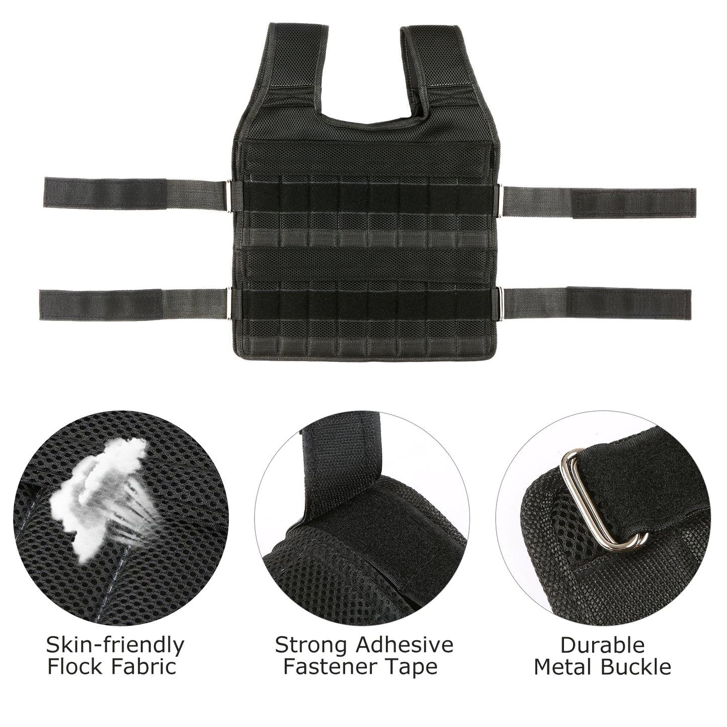 Adjustable Weighted Vest + Leg Weights + Arm Weights for Men(77, 13 & 11 lbs), 3-in-1 Weighted Running Vest for Walking, Jogging & Strength Training, Ideal Weighted Workout Vest for Men